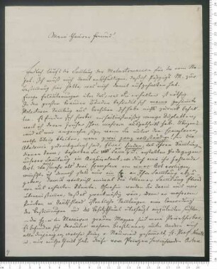 Brief von Carl Friedrich Philipp von Martius an Adelbert von Chamisso