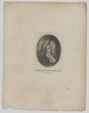Bildnis des Georg Andr. Agricola (1672-1738)