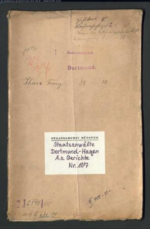 Angeklagter: Ihme, Franz: Landfriedensbruch (Plünderungen usw. in Hamm am 3.- 4.7.1919)