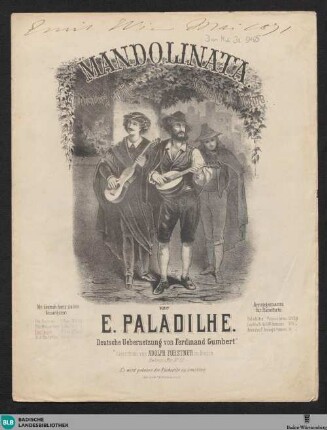 Mandolinata : Souvenir de Rome. Erinnerung an Rom