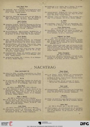 Nachtrag (Nr. 360-456)