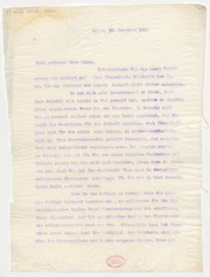 Brief an Robert Oehme : 30.11.1912