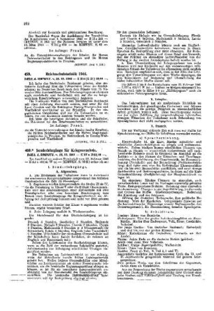 Sonderlehrgänge für Kriegsversehrte : [Amtliche Erlasse] ; [Amtlicher Teil]