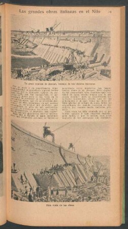 Las grandes obras italianas en el Nilo