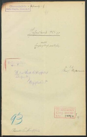1924/25: Jahresbericht ... - 1924/25