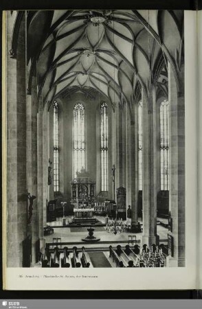 Annaberg. Pfarrkirche St. Annen, der Innenraum