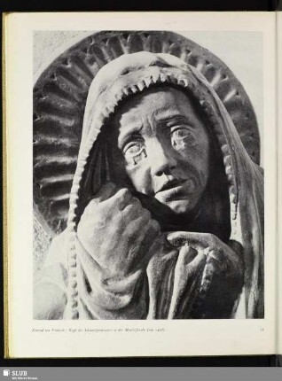 Konrad von Einbeck: Kopf der Schmerzensmutter in der Moritzkirche (um 1418)