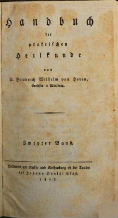 Handbuch der praktischen Heilkunde, 2