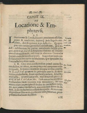 Caput IX. De Locatione & Emphyteusi.