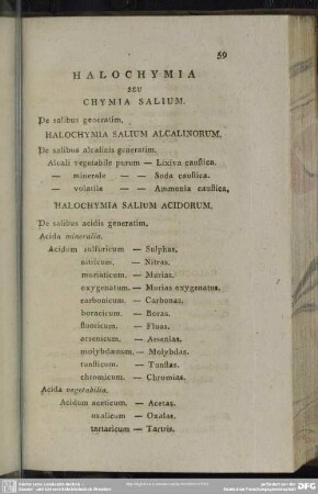 Halochymia seu Chymia Salium