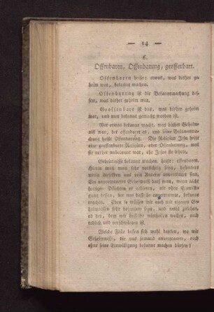 6. Offenbaren, Offenbarung, offenbart.