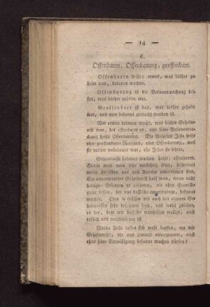 6. Offenbaren, Offenbarung, offenbart.