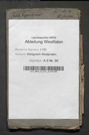 Vereinigung der bei dem aufgehobenen Domkapitel und dem Busdorfstift in Paderborn vorhandenen Armenfonds mit den städtischen Armenfonds