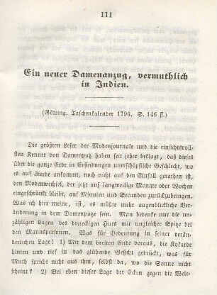 Ein neuer Damenanzug, vermuthlich in Indien