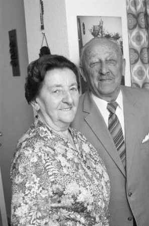 Diamanthochzeit der Eheleute Hedwig und Franz Gebauer
