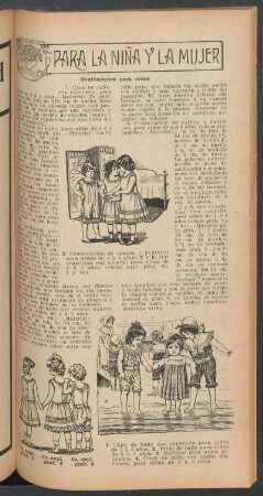 Confecciones para niños : Para la niña y la mujer