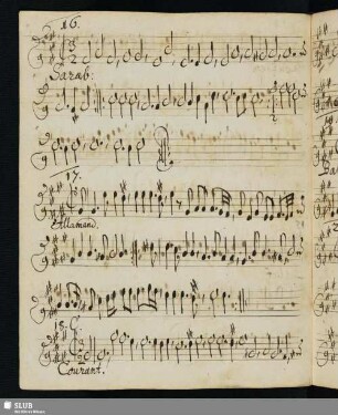 17. Horn, Johann Caspar: Allemandes
