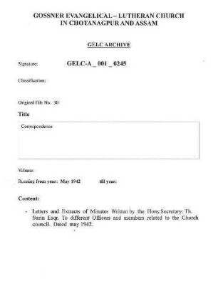 Correspondence Related to C.C.