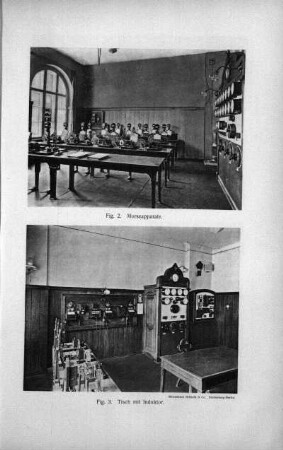 Foto: Fig. 2. Morseapparate ; Foto: Fig. 3. Tisch mit Induktor