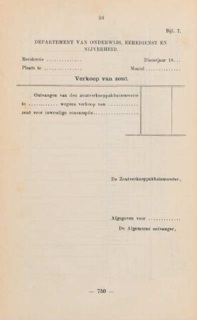 Bijl. 7. Departement van onderwijs, eeredienst en nijverheid