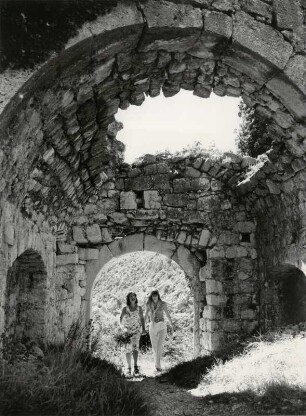 Detail der Burgruine Drivenik im Vinodoltal