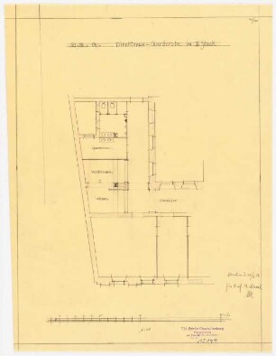 AEG-Hauptverwaltungsgebäude, Berlin: Grundriss Direktorengarderobe, 1:100