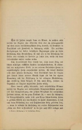 Die Befestigung und Vertheidigung der deutsch-französischen Grenze