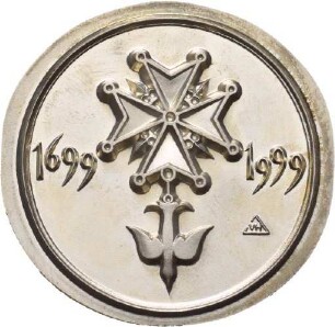 Medaille auf das Hugenotten-Jubiläum in Bad Karlshafen von Victor Huster
