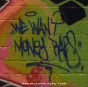 "WE WANT MONeY RAPS"
