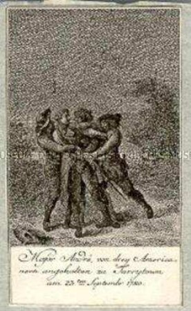 Sprengel's Nordamerikanische Revolution (1764-1783), 12 Blatt - Major Andre ...
