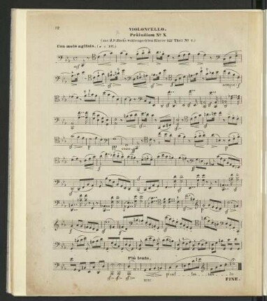Violoncello. Präludium No. X.