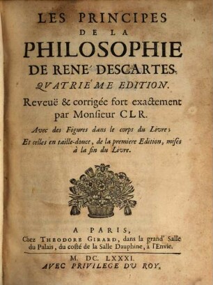 Les Principes De La Philosophie