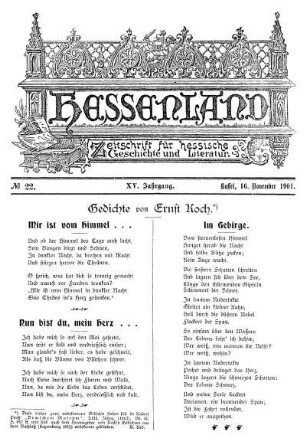 No. 22, 16. November 1901
