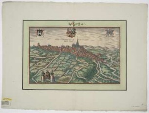 Ansicht von Frankenberg (Eder), Radierung, um 1572