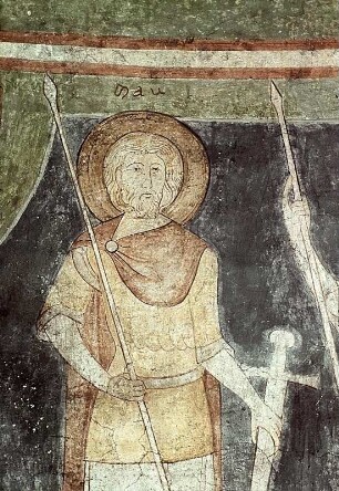 Christus als Weltenrichter umgeben von Heiligen und Stiftern