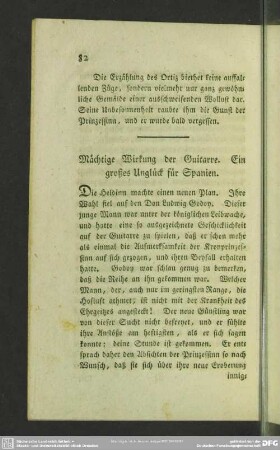 Mächtige Wirkung der Guitarre