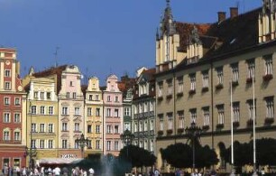 Breslau - Häuser am Markt : Häuser am Markt. Aufgenommen in Breslau 2001