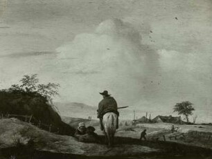 Der Reiter vor der Bauernhütte