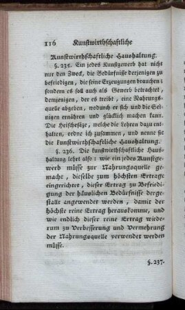 Kunstwirthschaftliche Haushaltung.