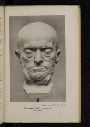 Totenmaske Adolf von Menzels