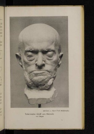 Totenmaske Adolf von Menzels