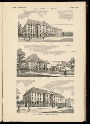 Justizbauten in Preußen: Perspektivische Ansichten (aus: Atlas zur Zeitschrift für Bauwesen, hrsg. v. Ministerium der öffentlichen Arbeiten, Jg. 65, 1915)