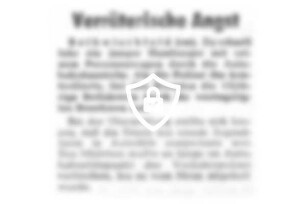 Verräterische Angst
