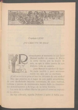 Capítulo LXXII - ¡Yo creo en mi hija!