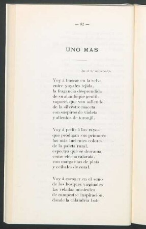 Uno más : En el 8.o aniversario