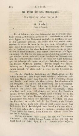 114-121 Ein Typus der heil. Dreieinigkeit : ein typologischer Versuch