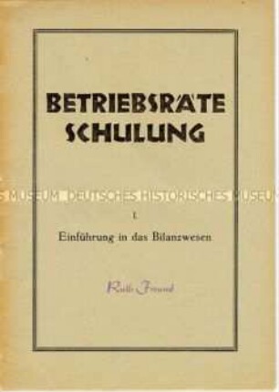 FDGB-Schulungshilfe für Betriebsräte