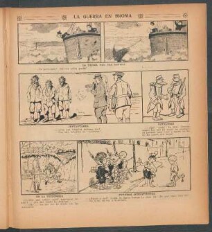 La guerra en broma - [Viñetas cómicas]