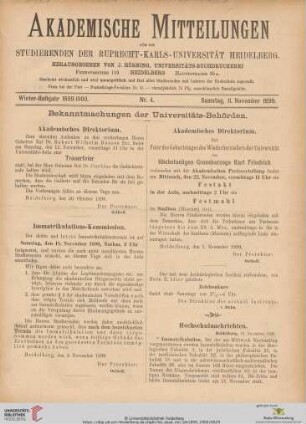 Nr. 4 (11. November 1899)
