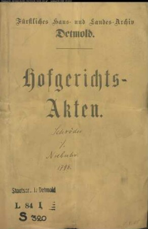 Schröder, Kolon in Heidenoldendorf gegen Kolon Niebuhr in Heidenoldendorf - Wegeberechtigung